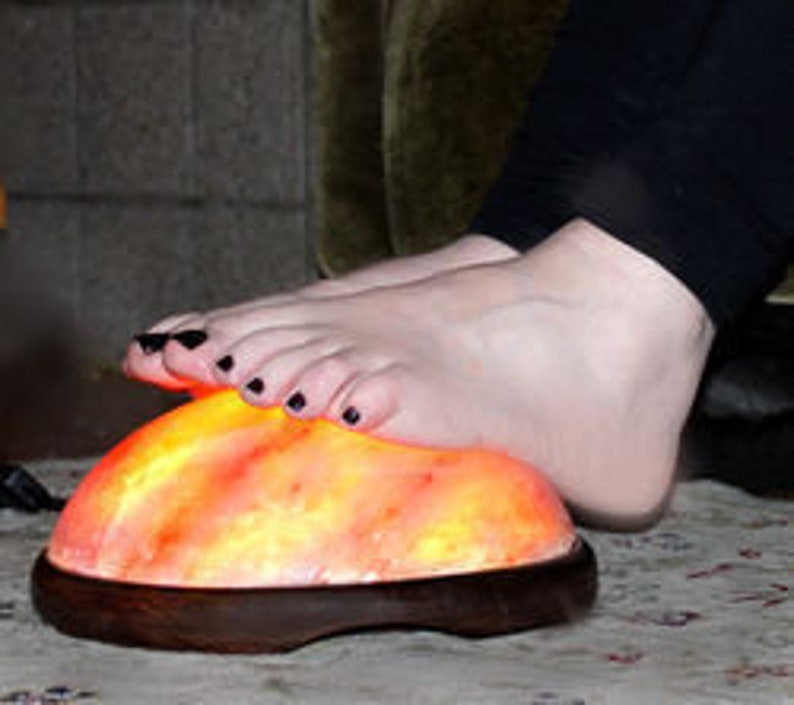 DETOX Natural Himalayan Salt Lamp Hand / Feet Dome Etsy