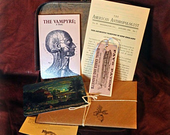 The Geneva Vampire Pack — legends and literature of the undead — supernatural history paper goods gift collection with Polidori Vampyre book