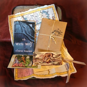 The Wolf Pack — hellhound and werewolf lore & more — supernatural history paper goods gift collection with &quot;black dog&quot; map of Great Britain