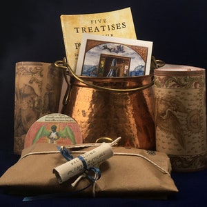 The Alchemy Pack artifacts of the quest for the Philosophers' Stone supernatural history paper goods gift collection with Ripley Scroll image 1