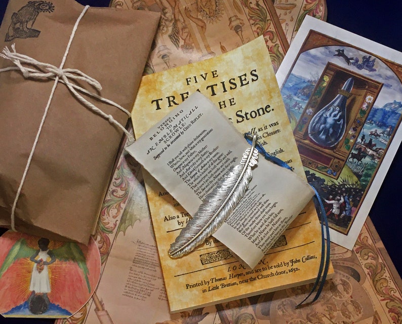 The Alchemy Pack artifacts of the quest for the Philosophers' Stone supernatural history paper goods gift collection with Ripley Scroll image 5