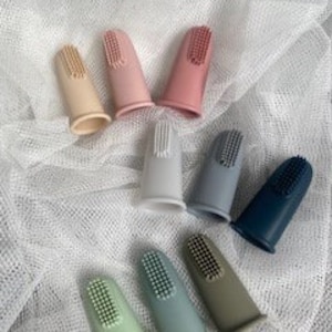 Brosse à dents en silicone pour nouveau-né | 1ère dent de bébé | Brosse à dents pour nouveau-né | Brosse à dents en silicone souple pour dents de bébé |