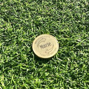 Personalised Decision Coin | Custom Flip Coin | Toss Coin | Yes or No Coin | Heads or Tails Coin | Chance Coin | Free mainland  UK DeIivery