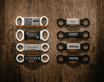 Personalised Pet ID Tag | Custom Engraved Dog Tag | Cat Tag | Optional Scannable QR Code to view owners details & pet medical history