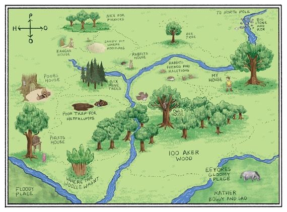 Hundred Acre Wood Map