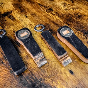Bottle Opener, Beer, Whiskey barrel, Rustic bottle opener Made in USA