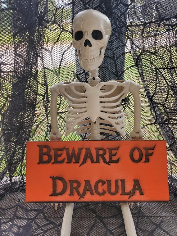 Halloween Door Sign Straight Edge