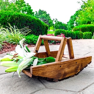 Bridal Shower, Anniversary Gift, Wedding Basket, Flower Trug, Vegetable Trug, Picnic Trug, Garden Trug, Garden Basket Made in USA
