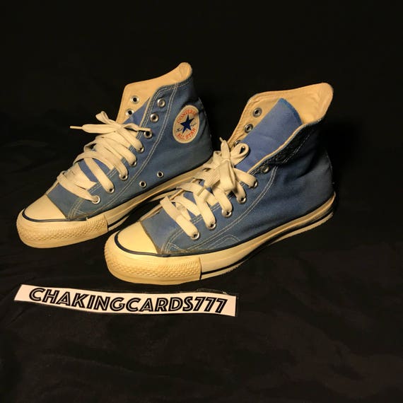 blue converse size 7