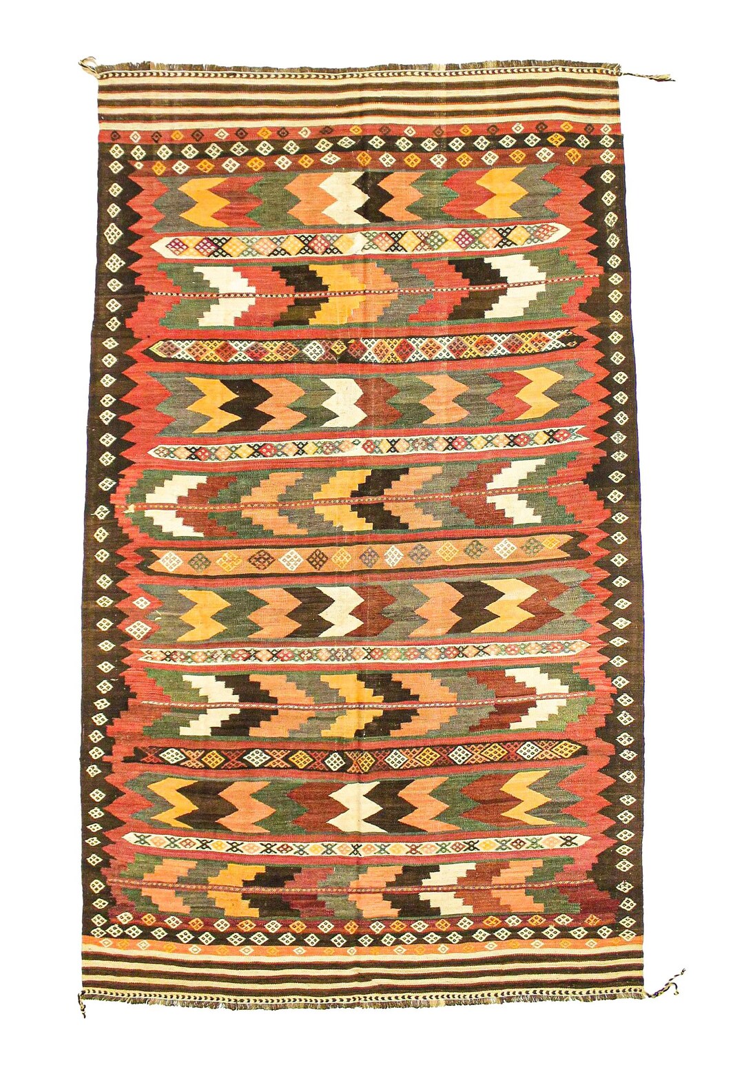 7x11 Multicolor Turkish Tribal Rug - Etsy