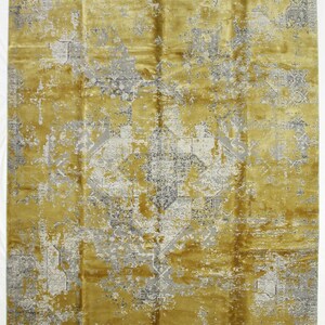 8x11 Gold and Silver Turkish Antep Rug