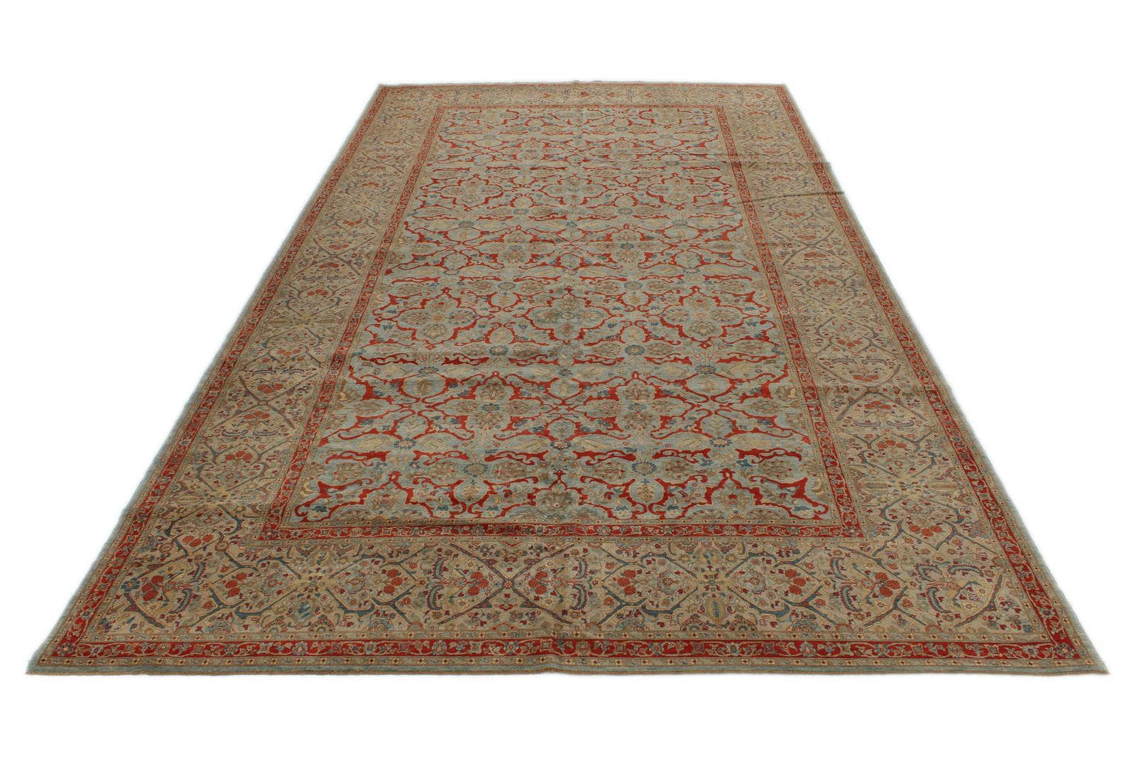9x16 Blue and Beige Turkish Traditional Rug - Etsy