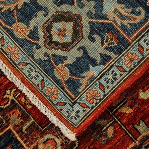 6x9 Rust and Navy Traditional Rug - Etsy