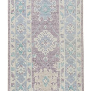 3x10 Purple and Blue Turkish Traditional Runner