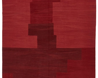8x10 Red Turkish Tribal Rug