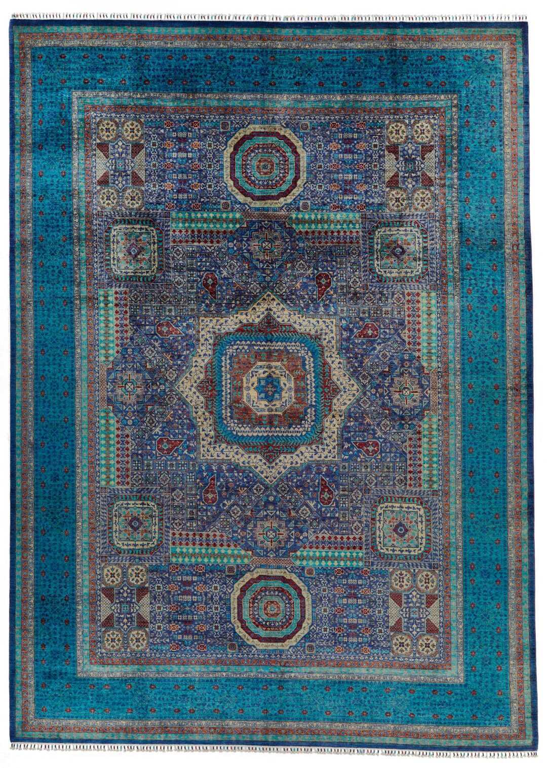 10x14 Navy and Turquoıse Turkish Tribal Rug - Etsy