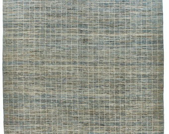 10x14 Blue and Ivory Modern Contemporary Rug