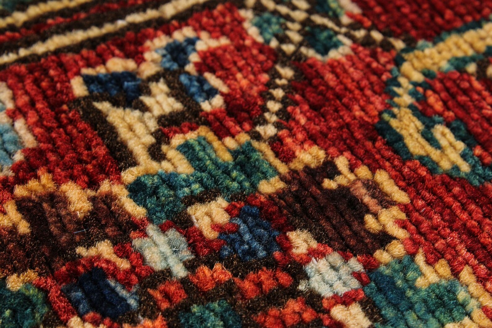 5x8 Navy and Rust Traditional Rug - Etsy