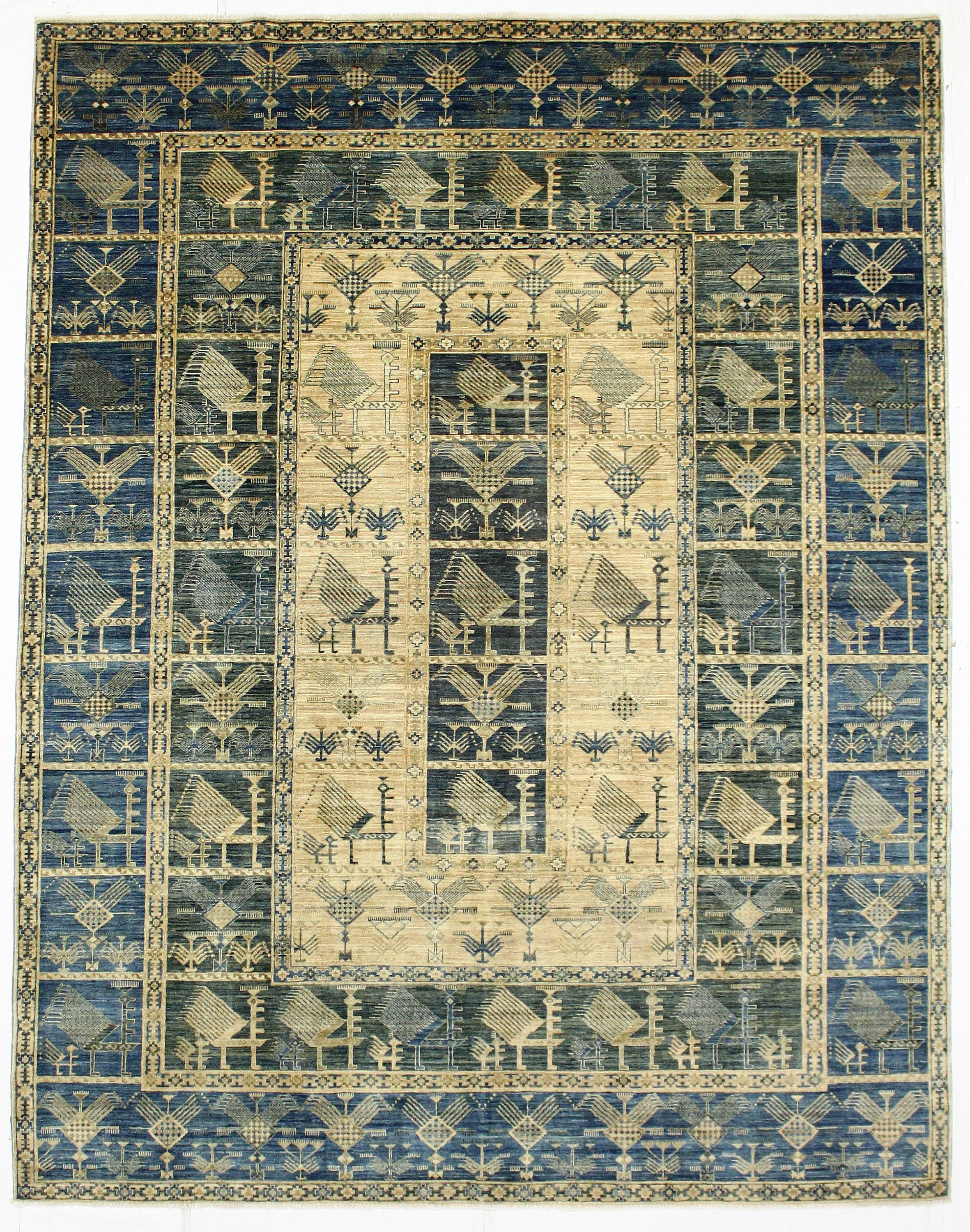 8x10 Vintage Anatolien Distressed Turc Handmade Oushak Rug