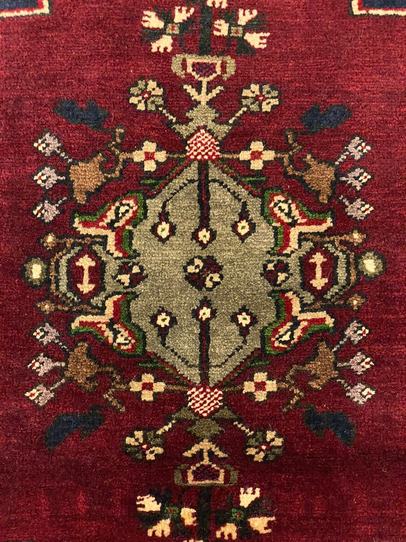 2x3 Vintage Anatolian Distressed Turkish Dowry Tribal Konya Rug