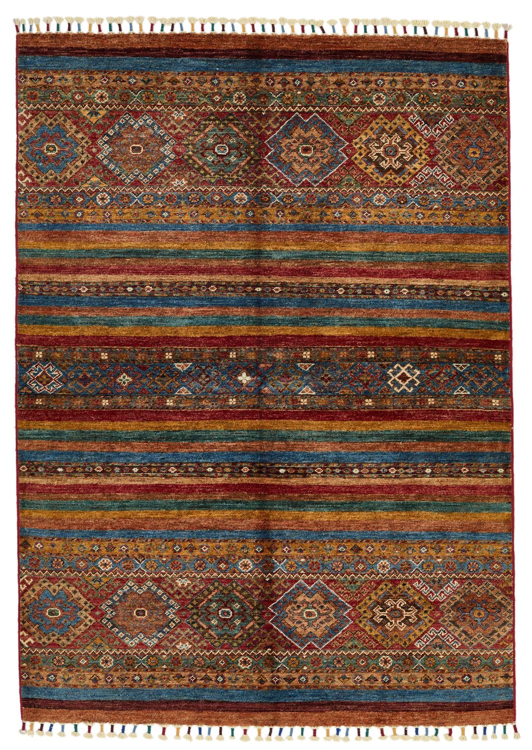 4x6 Red and Multicolor Tribal Rug - Etsy