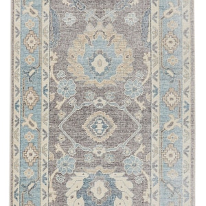 3x10 Purple and Blue Turkish Traditional Runner