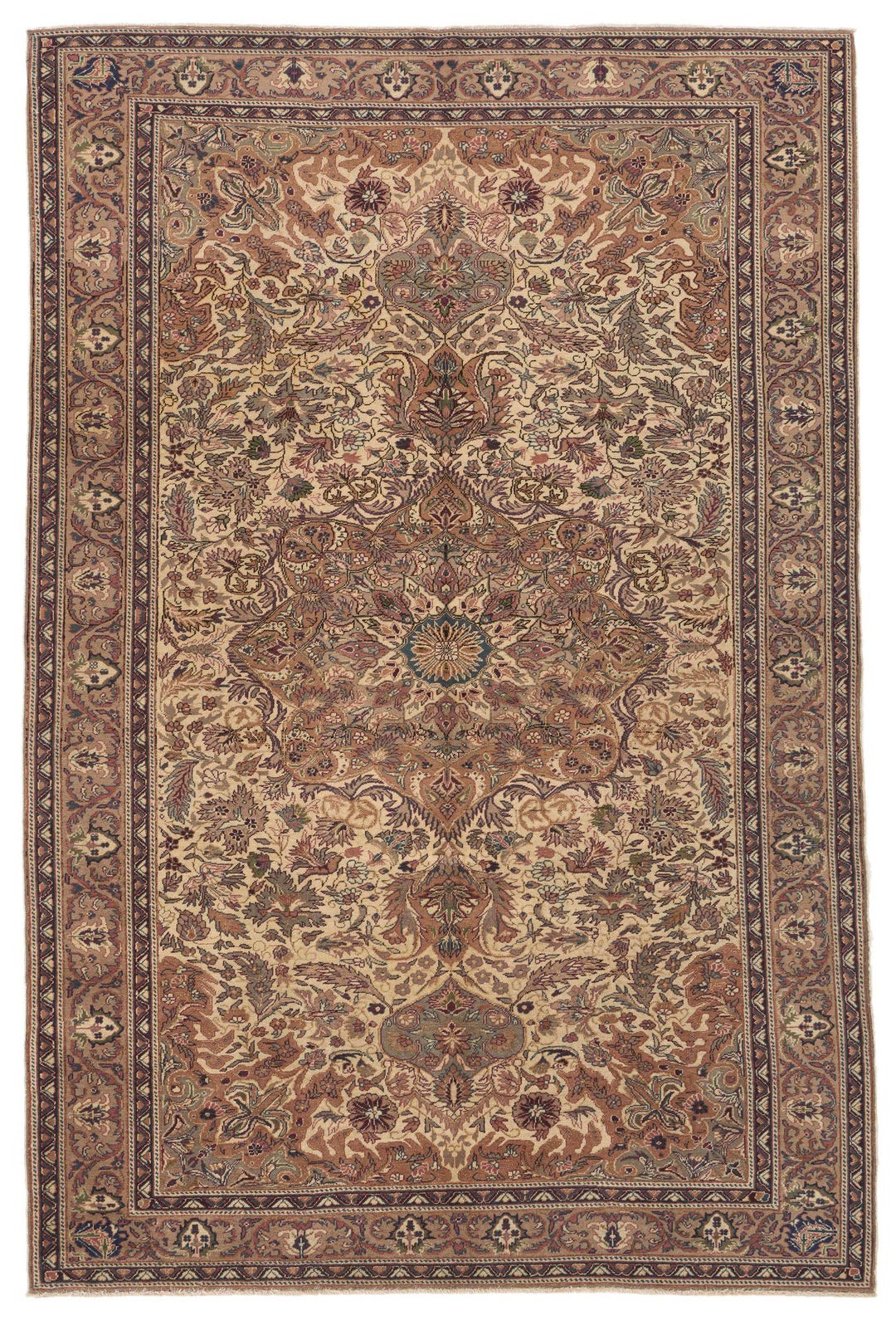 7x10 Ivory and Camel Turkish Traditional Rug - Etsy