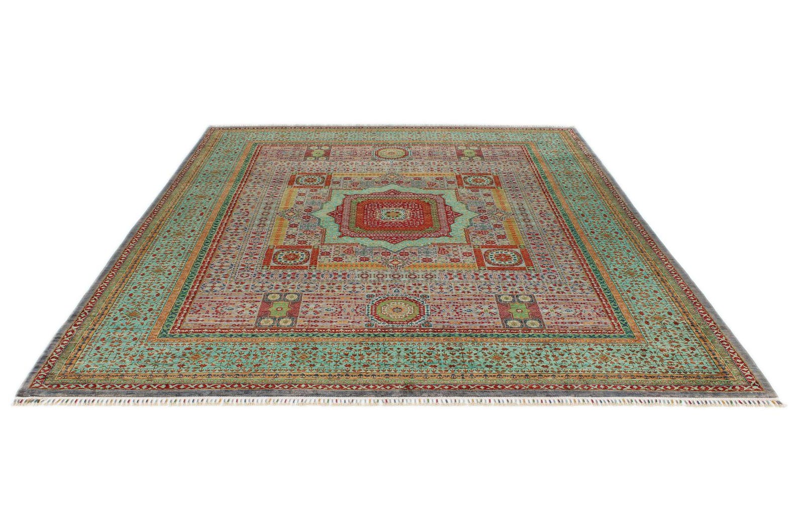 8x10 Purple and Green Turkish Tribal Rug - Etsy