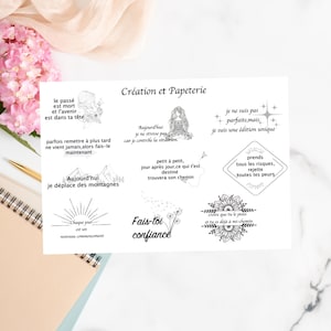 Affirmations Positives Autocollants agenda,Papeterie,Collant Journaling,Stickers Planner