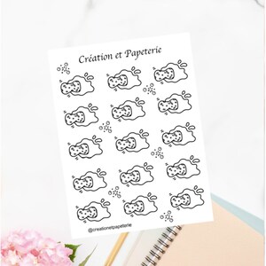 Autocollant Nettoyage Icônes Fonctionnel.Collants Pour Agenda,Agenda Organisation,Planning Stickers