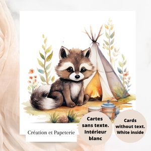 Raton greeting card,Wishing card,Card without text,Birthday card,Stationery
