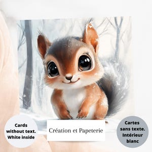 Carte de souhaits sans texte,Carte de voeux,Carte Hivernale,Cartes pour NoËl