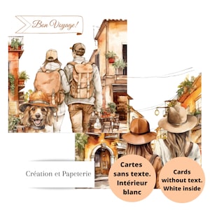 Cartes de souhaits Voyages sans texte,Cartes de voeux,Cartes sans texte,Papeterie