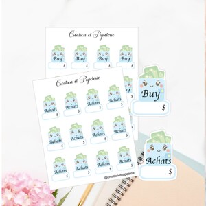 Autocollants kawaii achats,bureau,papeterie,bujo,stickers,planner,happy planner,collants,planification