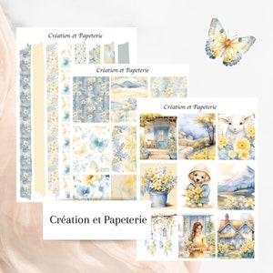 Autocollants Floraison Printanière,Papeterie,Journaling,Agenda