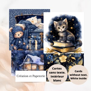 Carte de noel,Rêveries Cartes de voeux