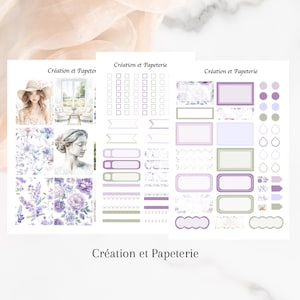 kit feuilles d'autocollants Printanière pour la planification hebdomadaire,Organisation Quotidienne