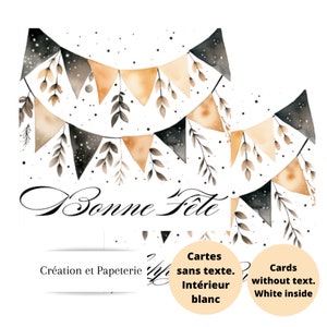 Carte de souhaits Bonne Fête,Anniversaire,Cartes sans texte,Papeterie de fête