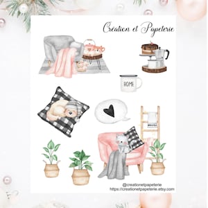 Sweet Home-stickers, planning, dagboek, bullet journal, briefpapier, verfraaiing