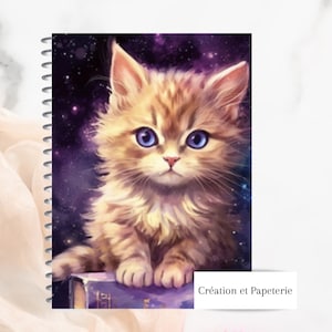 Cahier de Notes Chat,Carnet de notes Lignées,Papeterie