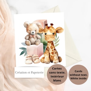 Carte de voeux Bienvenue bébé,Carte de souhaits nouveau-né,papeterie