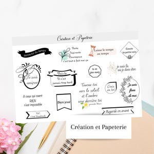 La Positive stickers, encouragement, diary, planning, bullet journal, notes, planner, creation and stationery