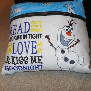 Olaf book Pillow