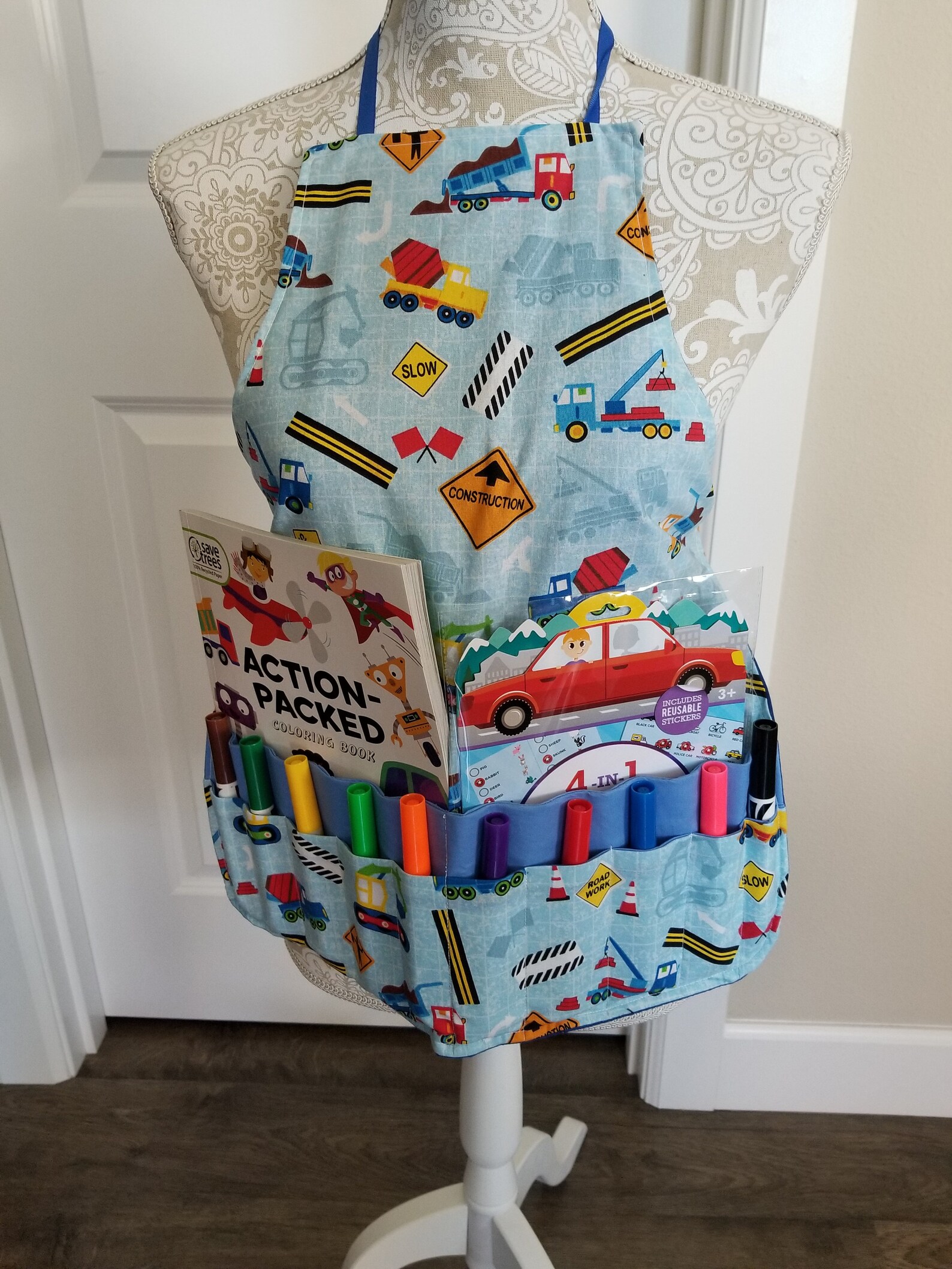 Construction Activity Apron Etsy
