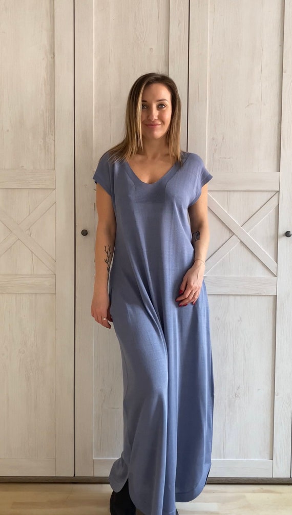 Silk Dress. Maxi Dress Etsy