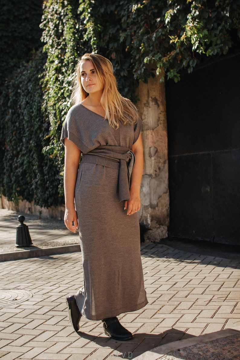 Maxi Dress. Wool Dress. Merino Wool Dress. Merino Wool. Plus Etsy