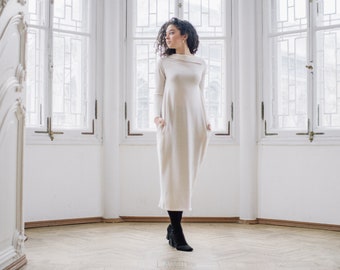 winter white maxi sweater dress Long Sleeve Winter White Sweater Dress Long Sleeve White Cotton Maxi Dress 2x Outfit Grey And