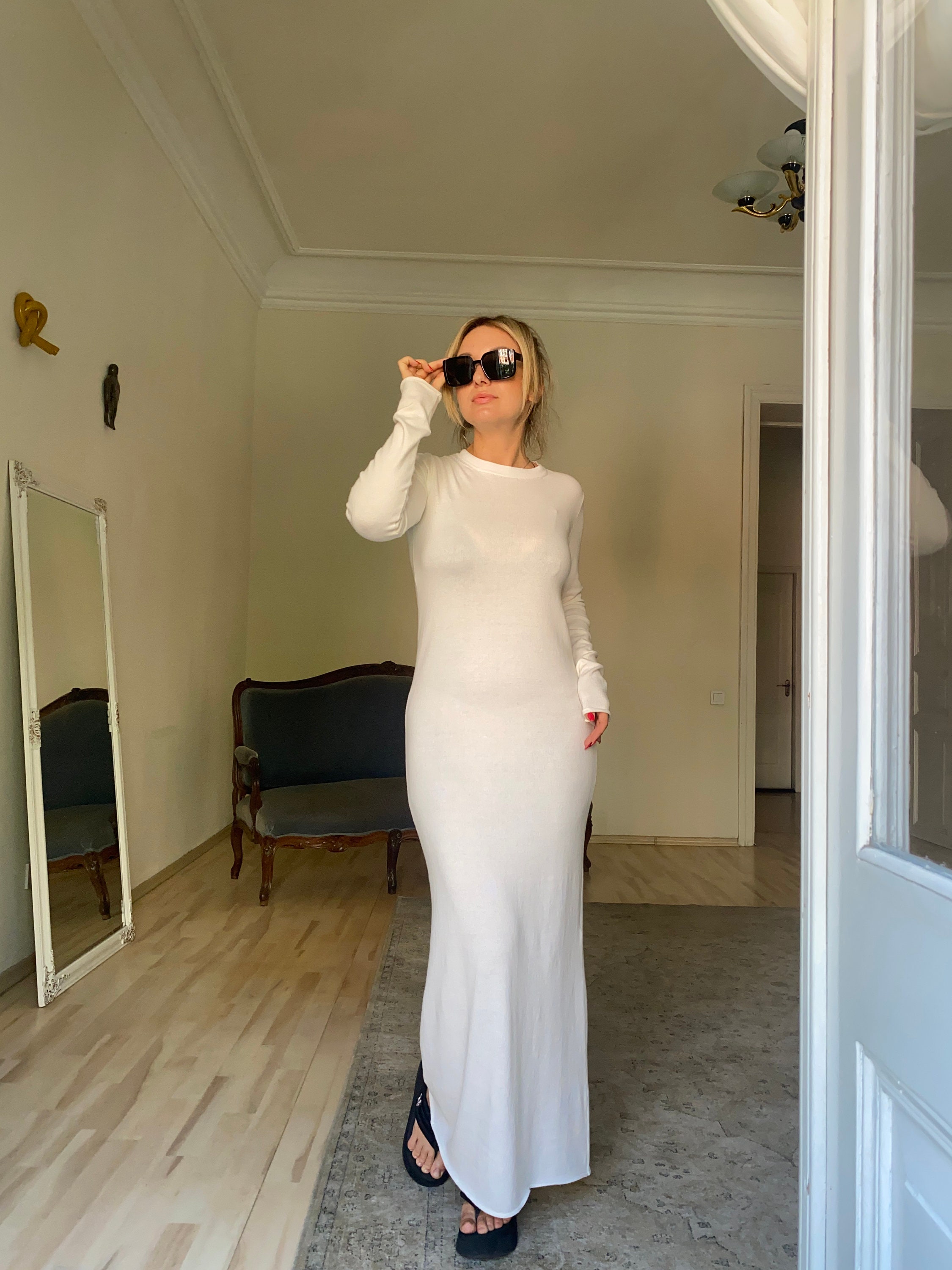 Stretch Cotton Slim Fit Dress