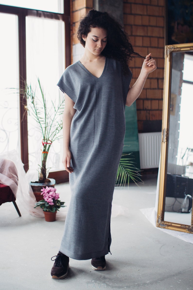Maxi Dress. Wool Dress. Merino Wool Dress. Merino Wool. Plus Etsy