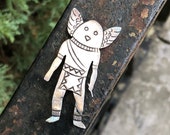 Douglas Etsitty sterling kachina doll brooch